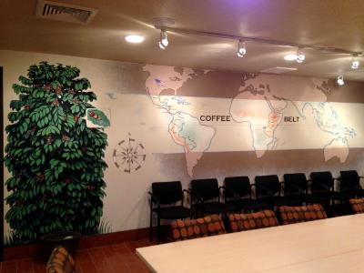 Coffee Map Mural- Door County Coffee & Tea (Carlsville, WI)