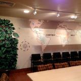 Coffee Map Mural- Door County Coffee & Tea (Carlsville, WI)